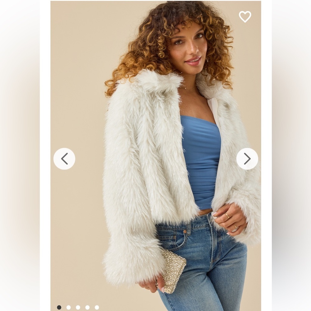 New with tags Altar’d State Elle Fur Jacket